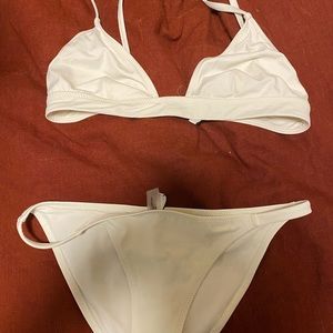 Triangl white bikini set